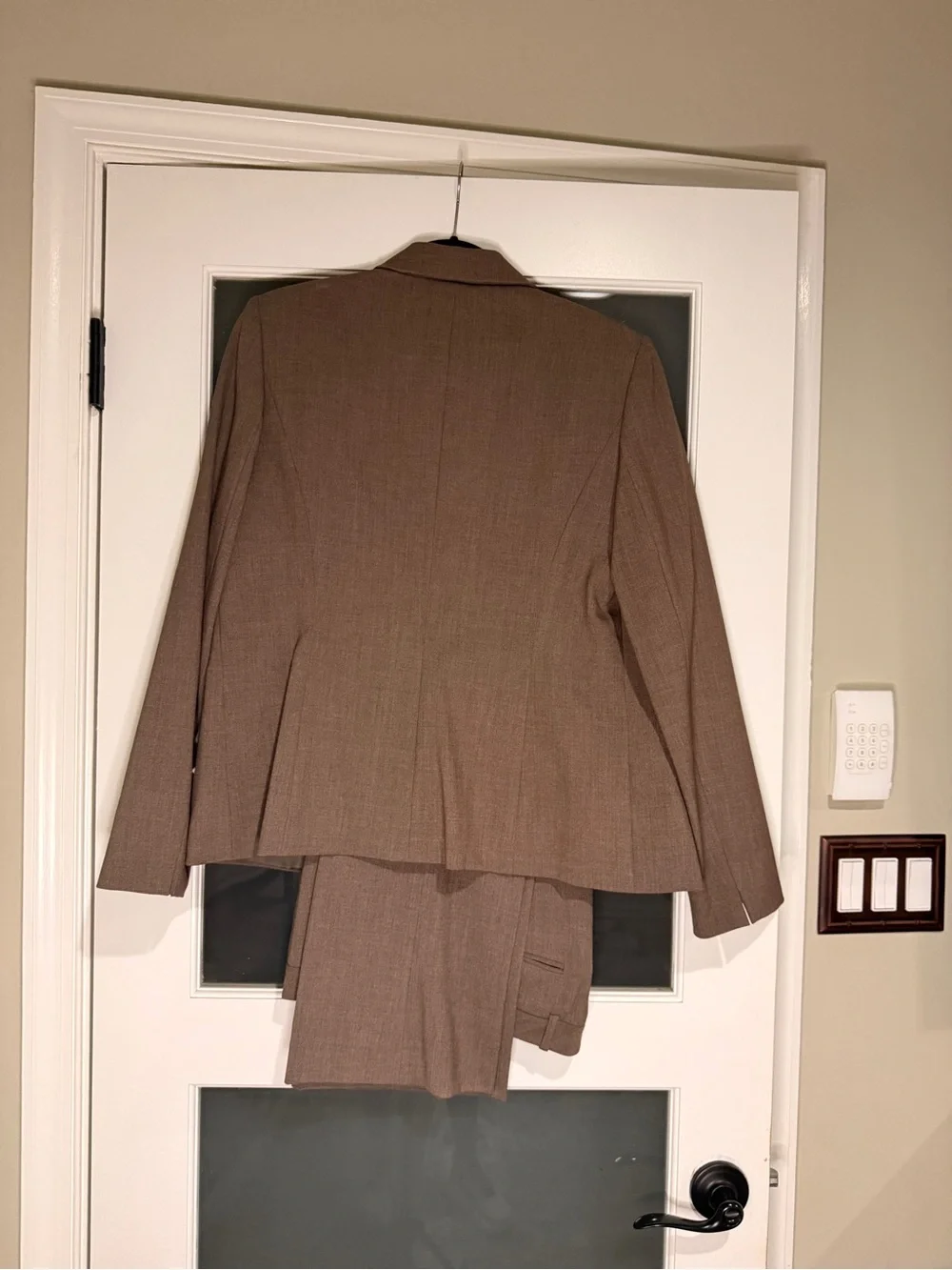 Calvin Klein Women’s Modern Fit Brown/Taupe Pantsuit – Blazer Size 12 + Petite P